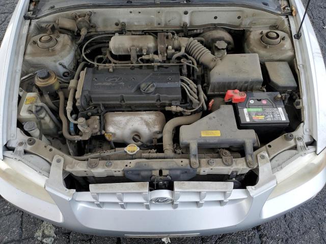 KMHCG45CX2U380393 - 2002 HYUNDAI ACCENT GL SILVER photo 11