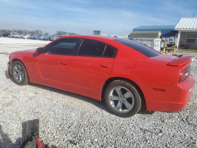 2C3CDXBG6EH363866 - 2014 DODGE CHARGER SE RED photo 2
