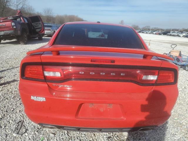 2C3CDXBG6EH363866 - 2014 DODGE CHARGER SE RED photo 6