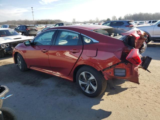 2HGFC2F61KH508521 - 2019 HONDA CIVIC LX RED photo 2