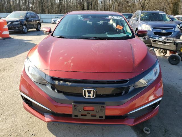 2HGFC2F61KH508521 - 2019 HONDA CIVIC LX RED photo 5