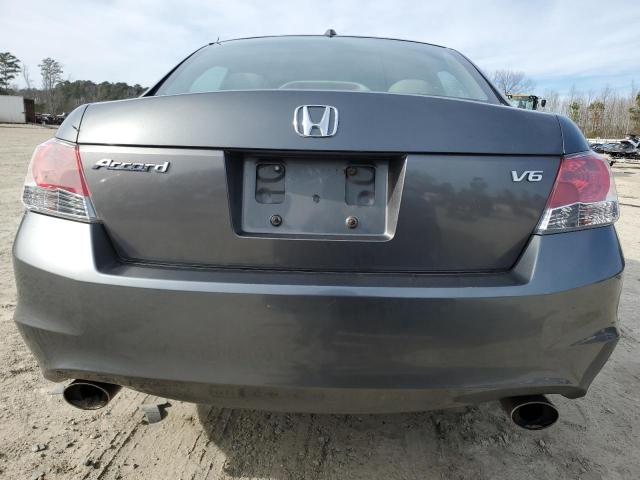 1HGCP36898A080168 - 2008 HONDA ACCORD EXL GRAY photo 6