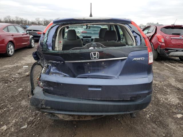 2HKRM4H33DH692782 - 2013 HONDA CR-V LX BLUE photo 6