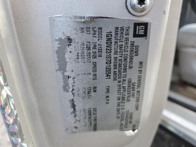 1GNDV23107D120541 - 2007 CHEVROLET UPLANDER LS 银色 照片 13