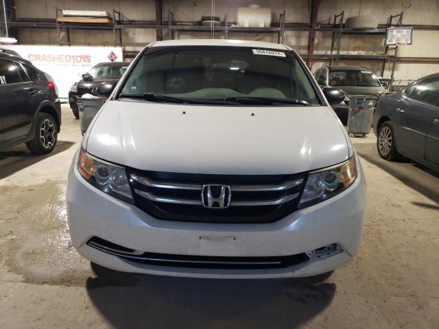 5FNRL5H21EB104152 - 2014 HONDA ODYSSEY LX WHITE photo 5