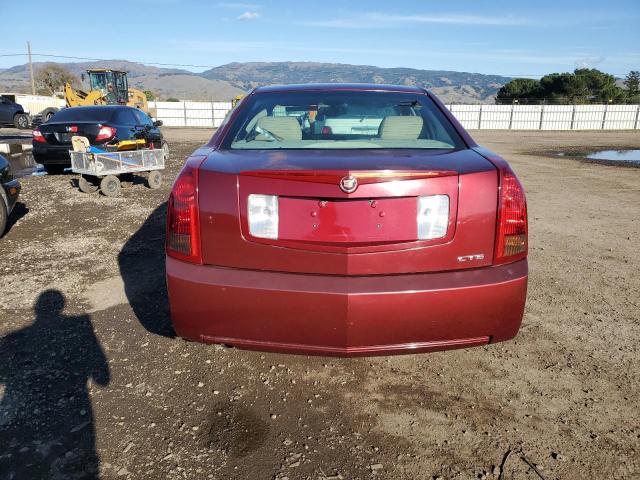 1G6DM57N730107378 - 2003 CADILLAC CTS RED photo 6