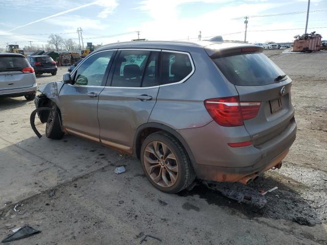 5UXWX9C31H0W69209 - 2017 BMW X3 XDRIVE28I GRAY photo 2