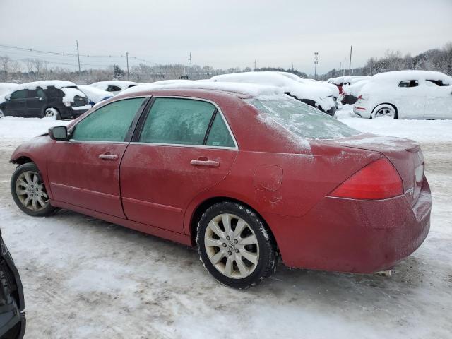 1HGCM66837A002168 - 2007 HONDA ACCORD EX BURGUNDY photo 2