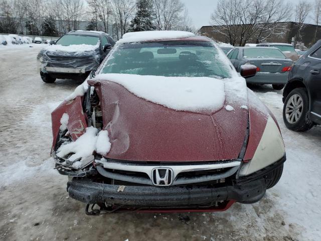 1HGCM66837A002168 - 2007 HONDA ACCORD EX BURGUNDY photo 5