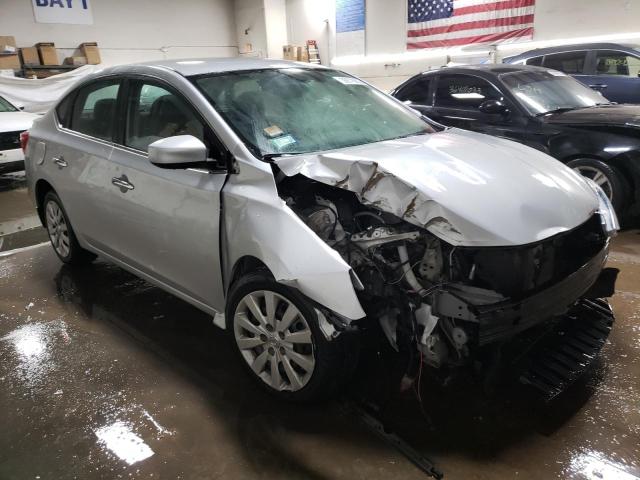 3N1AB7AP3HY274459 - 2017 NISSAN SENTRA S SILVER photo 4