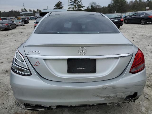 55SWF4JB2GU123843 - 2016 MERCEDES-BENZ C 300 SILVER photo 6