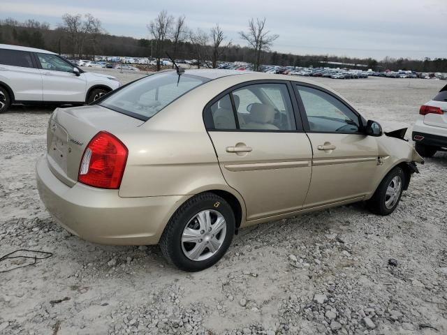 KMHCN46C97U111927 - 2007 HYUNDAI ACCENT GLS BEIGE photo 3