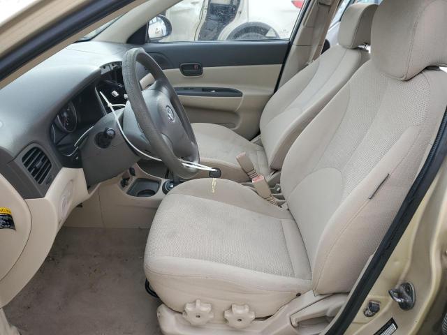 KMHCN46C97U111927 - 2007 HYUNDAI ACCENT GLS BEIGE photo 7