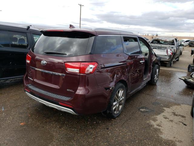 KNDME5C18J6372303 - 2018 KIA SEDONA SXL BURGUNDY photo 3