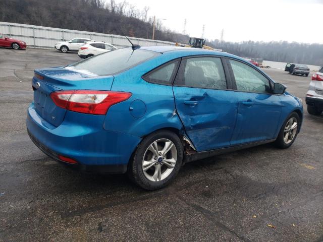 1FADP3F29EL148070 - 2014 FORD FOCUS SE BLUE photo 3