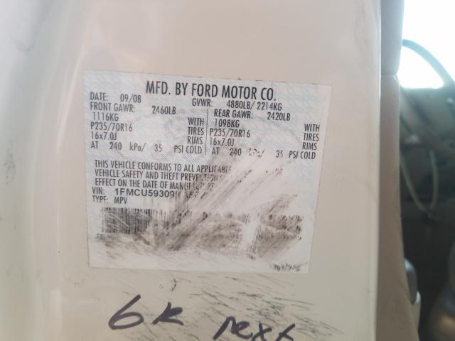 1FMCU59309KA56223 - 2009 FORD ESCAPE HYBRID  photo 10