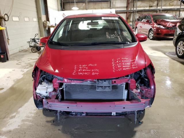 JHMGK5H75GX011194 - 2016 HONDA FIT EX RED photo 5