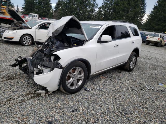 1C4RDJDG7DC664857 - 2013 DODGE DURANGO CREW WHITE photo 1