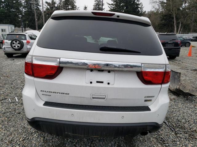 1C4RDJDG7DC664857 - 2013 DODGE DURANGO CREW WHITE photo 6