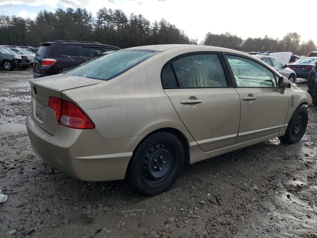 1HGFA16577L014987 - 2007 HONDA CIVIC LX BEIGE photo 3