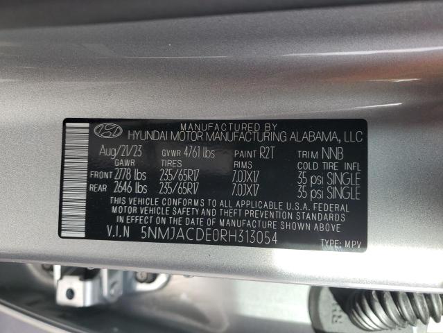 5NMJACDE0RH313054 - 2024 HYUNDAI TUCSON SE SILVER photo 14