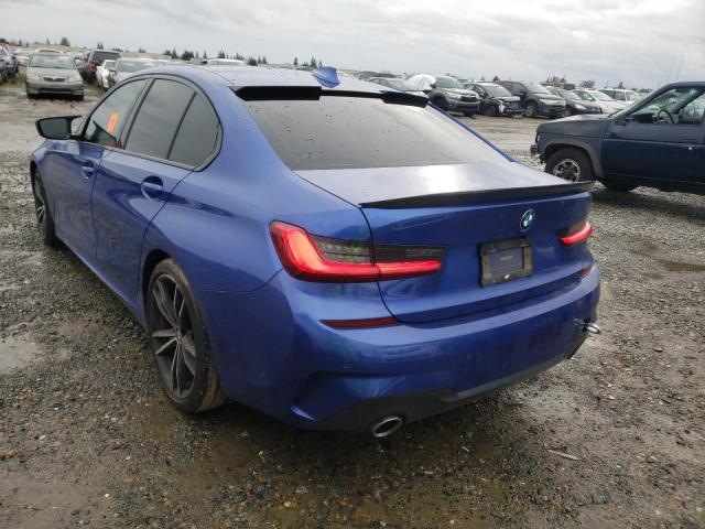 WBA5R1C59KAE81923 - 2019 BMW 330I BLUE photo 2