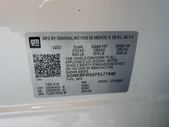 3GNKBFR41PS177940 - 2023 CHEVROLET BLAZER PREMIER WHITE photo 13