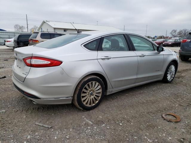 3FA6P0LU0DR179950 - 2013 FORD FUSION SE HYBRID SILVER photo 3