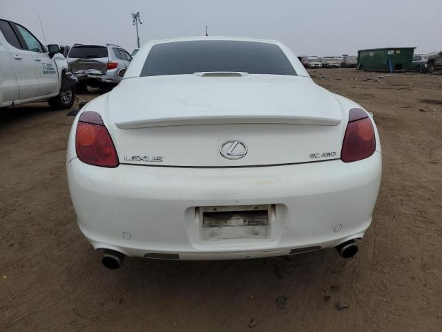 JTHFN48Y820028949 - 2002 LEXUS SC 430 WHITE photo 6