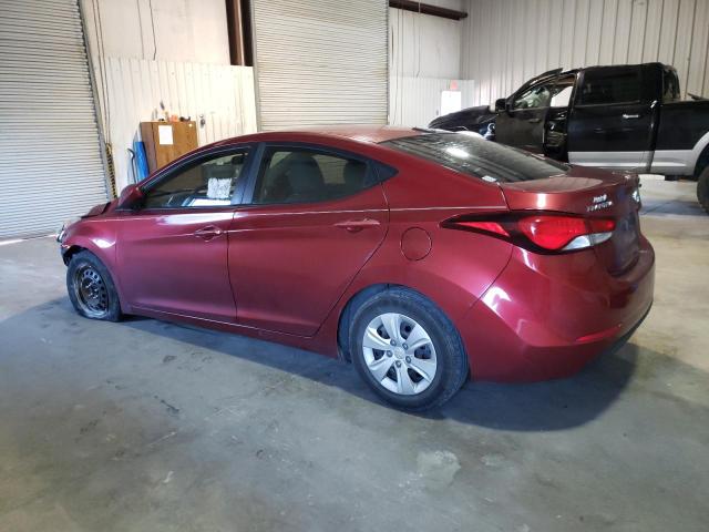 5NPDH4AE6GH785147 - 2016 HYUNDAI ELANTRA SE RED photo 2