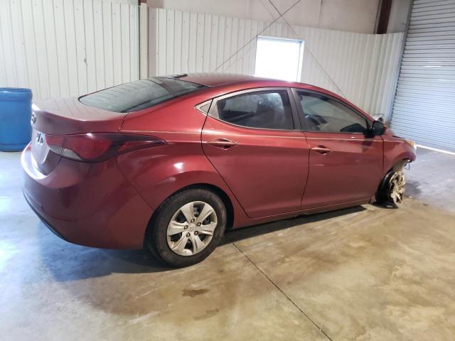 5NPDH4AE6GH785147 - 2016 HYUNDAI ELANTRA SE RED photo 3