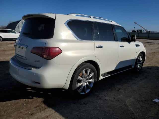 JN8AZ2NE1E9069457 - 2014 INFINITI QX80 WHITE photo 3