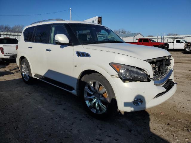 JN8AZ2NE1E9069457 - 2014 INFINITI QX80 WHITE photo 4