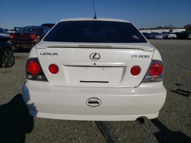 JTHBD192640090637 - 2004 LEXUS IS 300 WHITE photo 6