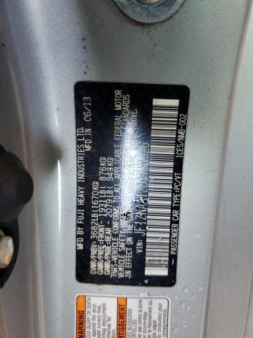 JF1ZNAA12D1730326 - 2013 TOYOTA SCION FR-S ვერცხლისფერი ფოტო 12