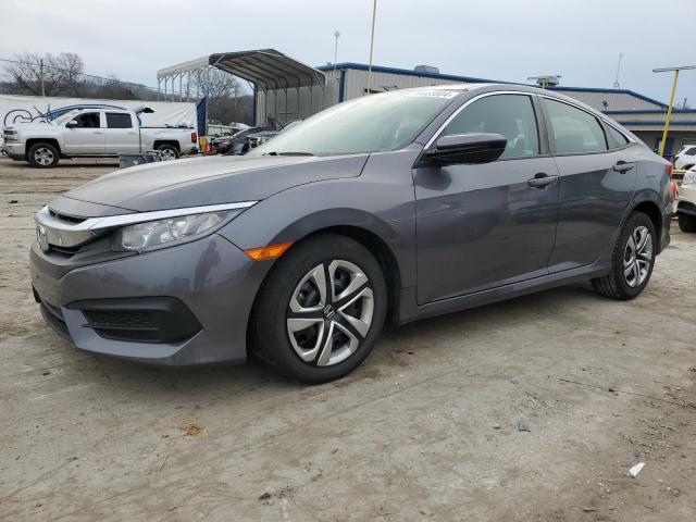 2HGFC2F55JH577394 - 2018 HONDA CIVIC LX GRAY photo 1