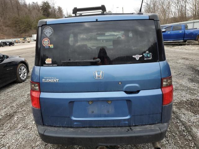 5J6YH28786L020815 - 2006 HONDA ELEMENT EX BLUE photo 6