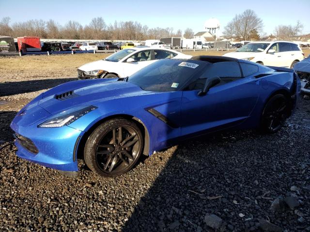 1G1YH2D79K5112616 - 2019 CHEVROLET CORVETTE STINGRAY Z51 1LT BLUE photo 1