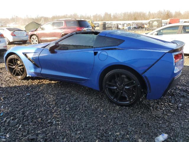 1G1YH2D79K5112616 - 2019 CHEVROLET CORVETTE STINGRAY Z51 1LT BLUE photo 2