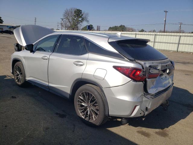 2T2BZMCA5HC057205 - 2017 LEXUS RX 350 BASE SILVER photo 2