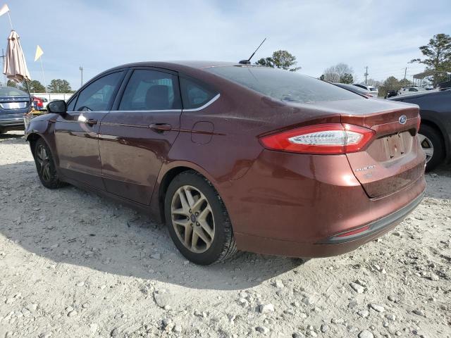 3FA6P0H79GR377045 - 2016 FORD FUSION SE BURGUNDY photo 2