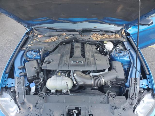 1FA6P8CF7M5102706 - 2021 FORD MUSTANG GT BLUE photo 11