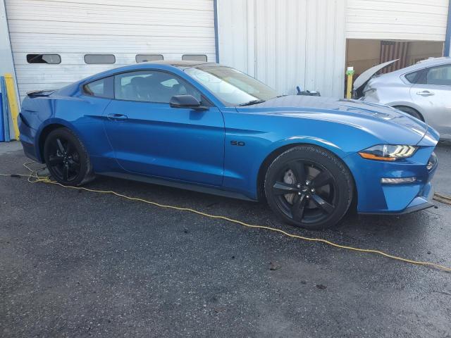 1FA6P8CF7M5102706 - 2021 FORD MUSTANG GT BLUE photo 4