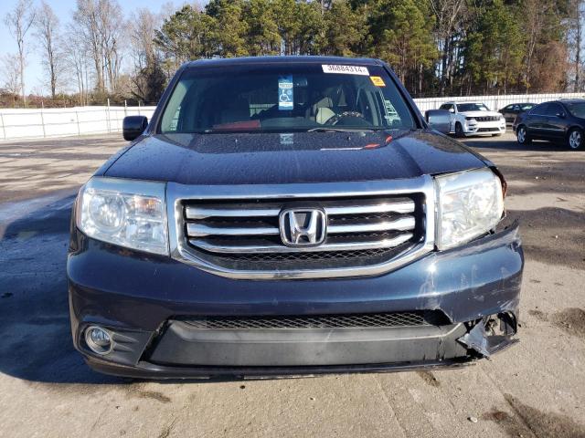 5FNYF4H50CB014611 - 2012 HONDA PILOT EXL BLUE photo 5