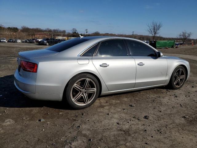 WAUAVAFD7BN006743 - 2011 AUDI A8 QUATTRO SILVER photo 3