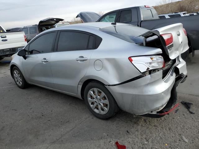 KNADM4A37G6554792 - 2016 KIA RIO LX SILVER photo 2