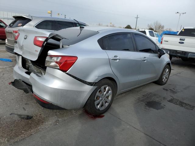 KNADM4A37G6554792 - 2016 KIA RIO LX SILVER photo 3