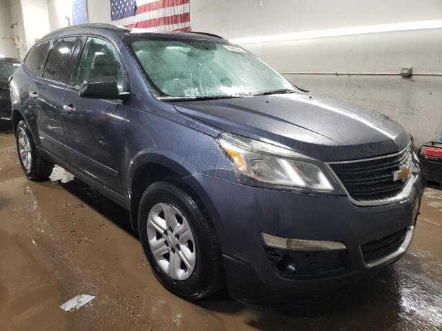 1GNKVFED6DJ124063 - 2013 CHEVROLET TRAVERSE LS BLUE photo 4