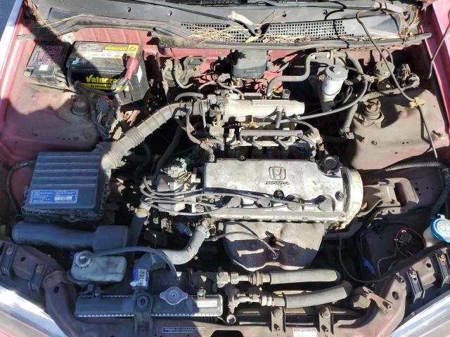 2HGEH236XNH522018 - 1992 HONDA CIVIC VX RED photo 11