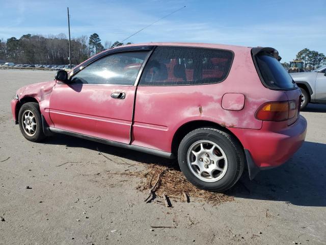 2HGEH236XNH522018 - 1992 HONDA CIVIC VX RED photo 2